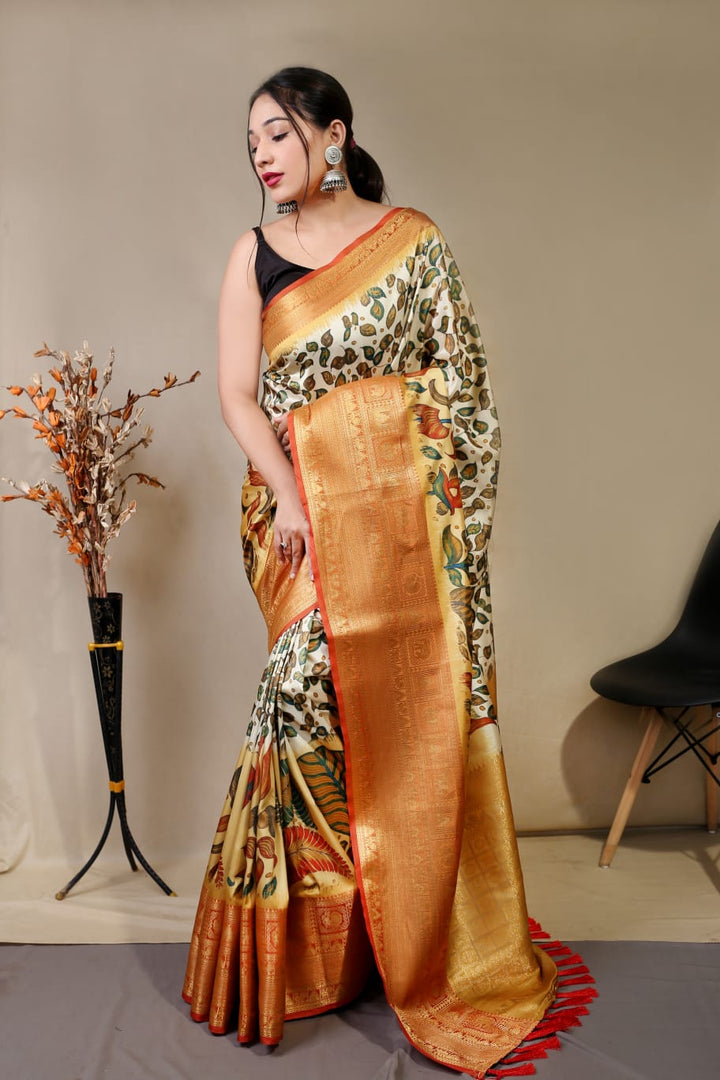 Kalamkari Beige