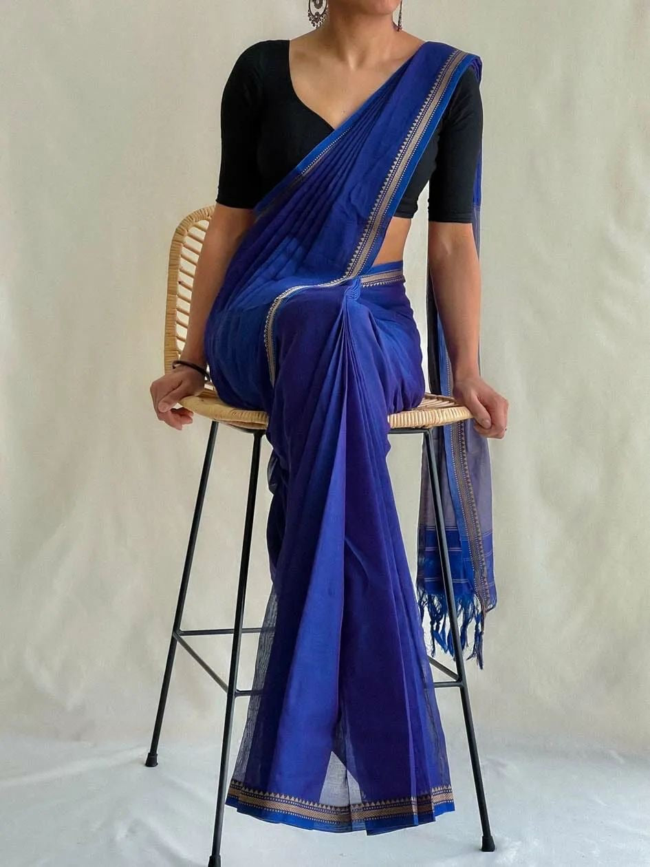 Royal Blue (Narayanpet Handloom Cotton)