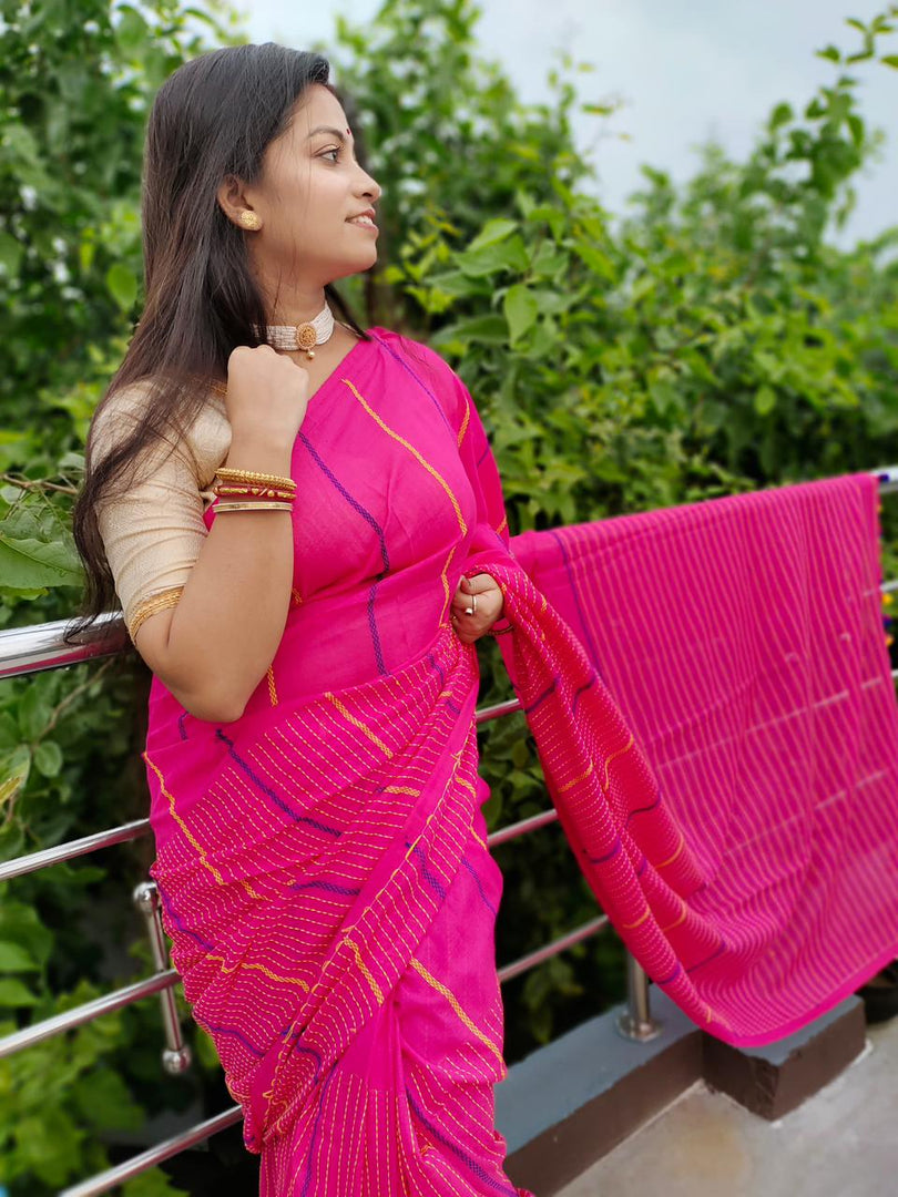 Pink Kantha