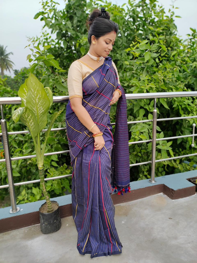 Purple Kantha