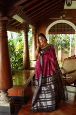 Load image into Gallery viewer, Ishq - इश्क (Premium Handloom Gadwal Silk Cotton)
