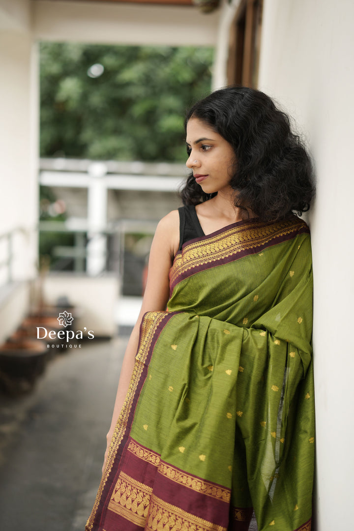 Malathi - മാലതി (Premium Handloom Gadwal Silk Cotton)