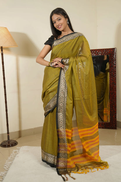 Green Mehendi (Narayanpet Handloom Cotton)