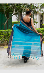 Load image into Gallery viewer, Blue Elephant - नीला हाथी (Premium Narayanpet Handloom Cotton)
