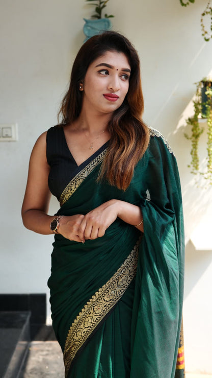 Green Lady (Narayanpet Handloom Cotton)