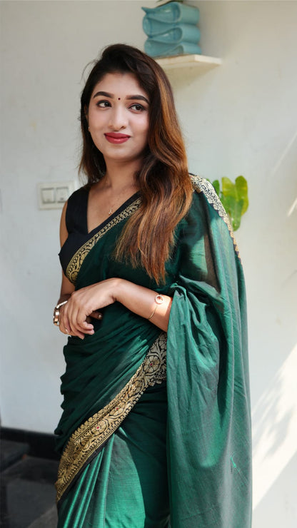 Green Lady (Narayanpet Handloom Cotton)