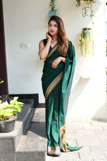 Green Lady (Narayanpet Handloom Cotton)