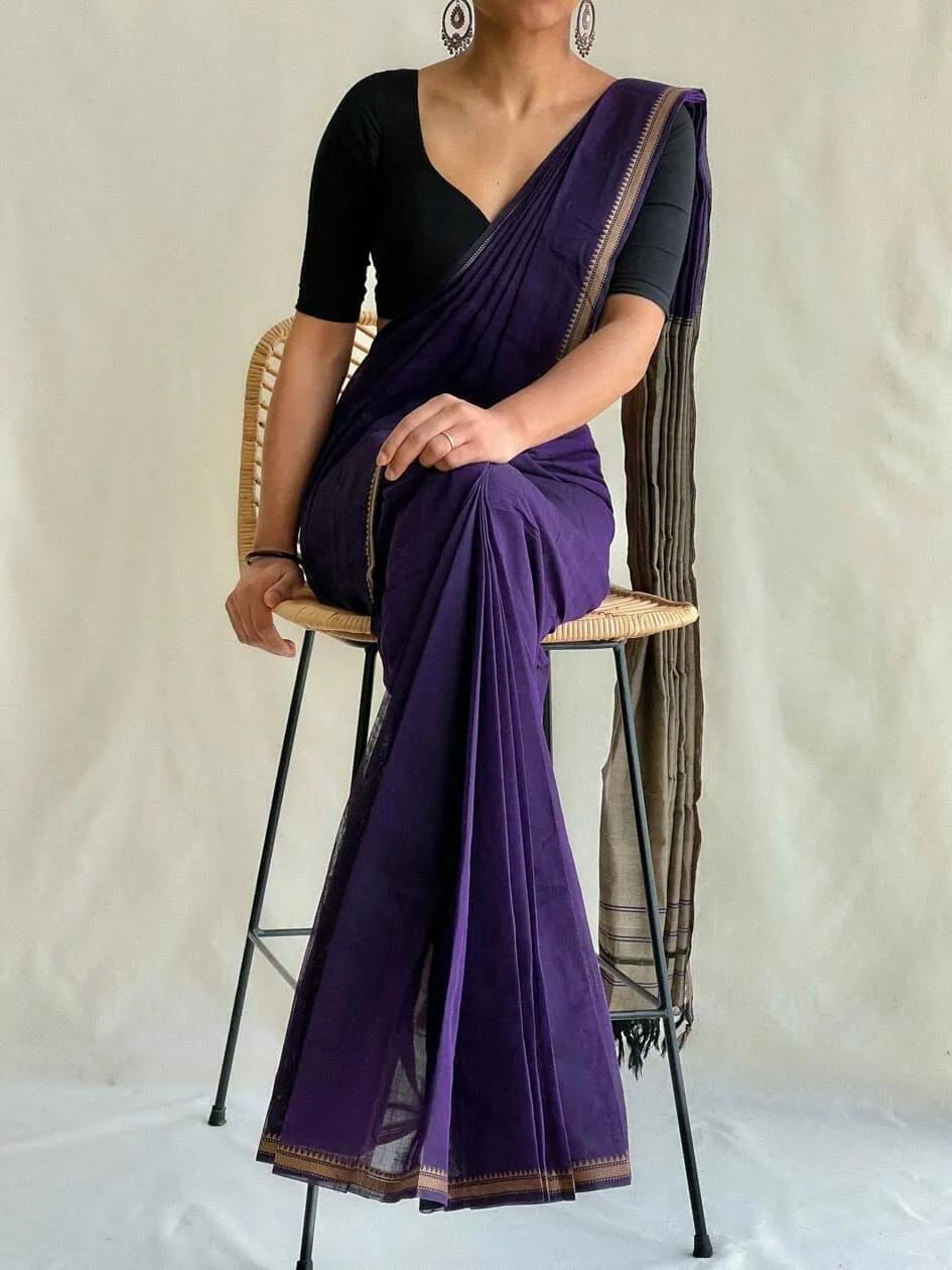 Purple Lady (Narayanpet Handloom Cotton)