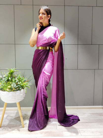 Pink Lady (1 Minute Ready To Wear Saree)