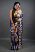 Load image into Gallery viewer, Purple Shine - (Pure Tissue Khadi Handloom Saree)
