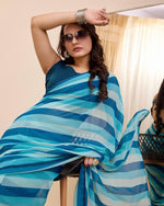 Load image into Gallery viewer, Angels Aboard - (Premium 1 Minute Ready To Wear Saree)
