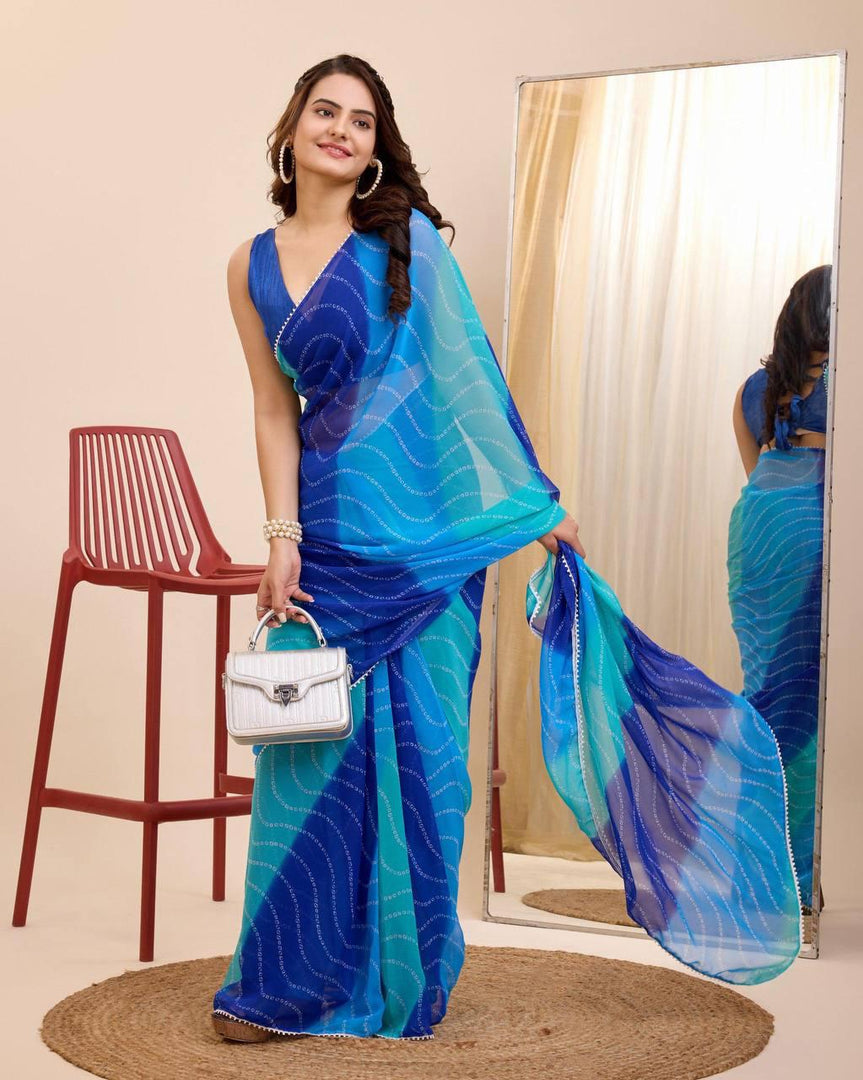 Romance - (Premium 1 Minute Ready To Wear Saree)